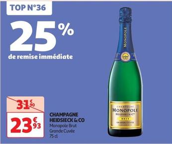 Heidsieck & Co - Champagne offre à 23,93€ sur Auchan Supermarché