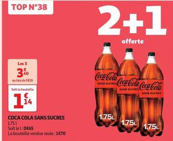 Coca Cola - Sans Sucres offre à 1,14€ sur Auchan Supermarché