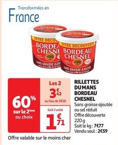 Bordeau Chesnel - Rillettes Dumans  offre à 2,59€ sur Auchan Supermarché