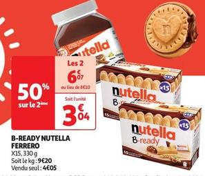 Nutella - B-ready offre à 3,04€ sur Auchan Supermarché