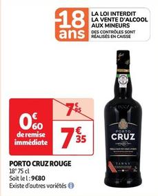Cruz - Porto Rouge offre à 7,35€ sur Auchan Supermarché