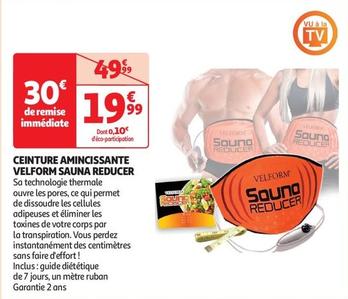 Sauna Reducer Ceinture Amincissante Velform offre à 19,99€ sur Auchan Supermarché