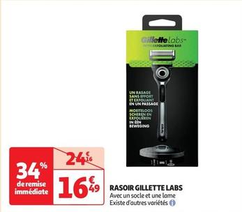 Gillette - Rasoir Labs offre à 16,49€ sur Auchan Supermarché
