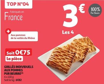 Grillés Individuels Aux Pommes Pur Beurre offre à 3€ sur Auchan Supermarché