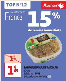 Auchan - Taboulé Poulet  offre à 1,69€ sur Auchan Supermarché