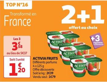 Activia - Fruits offre à 1,2€ sur Auchan Supermarché