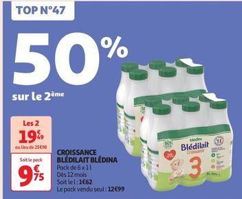 Blédina - Croissance Blédilait offre à 9,75€ sur Auchan Supermarché