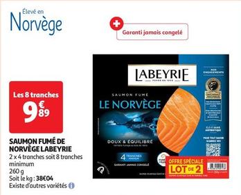 Labeyrie - Saumon Fumé De Norvege offre à 9,89€ sur Auchan Supermarché