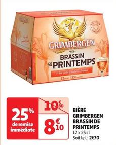 grimbergen - bière brassin de printemps