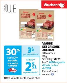 Auchan - Viande Des Grisons offre à 3,59€ sur Auchan Supermarché