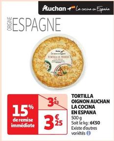 Auchan La Cocina En Espana - Tortilla Oignon offre à 3,25€ sur Auchan Supermarché