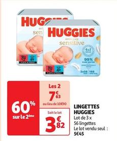 Huggies - Lingettes offre à 5,45€ sur Auchan Supermarché