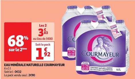 Courmayeur - Eau Minérale Naturelle  offre à 2,9€ sur Auchan Supermarché