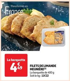 Filets De Limande Meunière offre à 4,49€ sur Auchan Supermarché