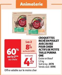 Purina - Croquettes Riche En Poulet Avec Du Riz Pour Chien Actifs De Petite Taille offre à 4,17€ sur Auchan Supermarché