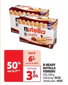 Ferrero - B-Ready Nutella offre à 3,04€ sur Auchan Supermarché