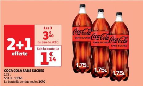 Coca-cola - Sans Sucres offre à 1,14€ sur Auchan Supermarché