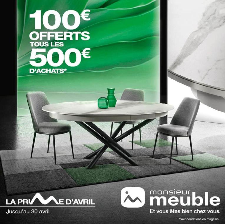  offre à 100€ sur monsieur meuble