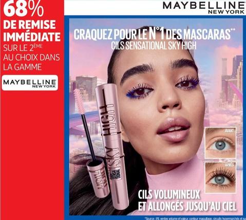 Maybelline - La Gamme offre sur Auchan Hypermarché