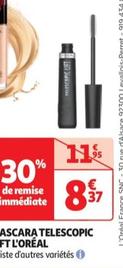 L'oréal - Mascara Telescopic Lift offre à 8,37€ sur Auchan Hypermarché