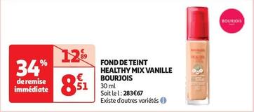 Bourjois - Fond De Teint Healthy Mix Vanille offre à 8,51€ sur Auchan Hypermarché