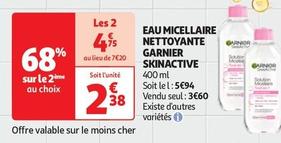 Garnier - Eau Micellaire Nettoyante Skinactive offre à 3,6€ sur Auchan Hypermarché