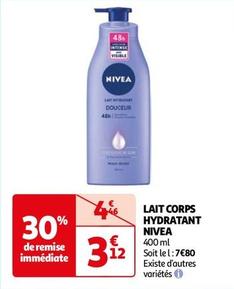 Nivea - Lait Corps Hydratant offre à 3,12€ sur Auchan Hypermarché