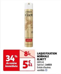 L'oréal - Laque Fixation Normale Elnett offre à 5,61€ sur Auchan Hypermarché