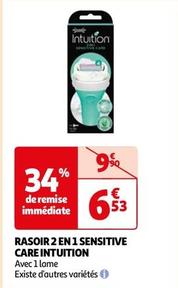 Garnier - Rasoir 2 En 1 Sensitive Care Intuition offre à 6,53€ sur Auchan Hypermarché