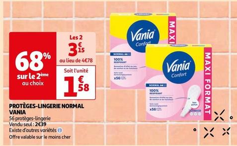 Vania - Proteges-Lingerie Normal  offre à 1,58€ sur Auchan Hypermarché