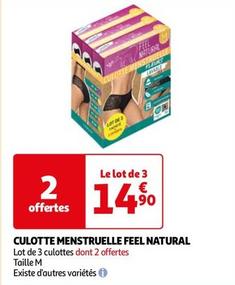 Feel Natural - Culotte Menstruelle  offre à 14,9€ sur Auchan Hypermarché
