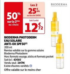 Bioderma - Photoderm Eau Solaire Anti-ox Spf 50 offre à 12,72€ sur Auchan Hypermarché