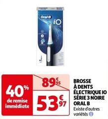 Oral-b - Brosse À Dents Électrique IO Série 3 Noire offre à 53,97€ sur Auchan Hypermarché