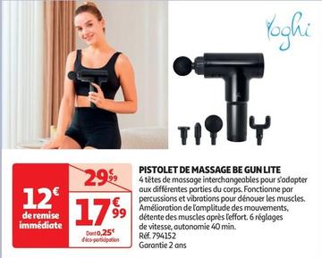 Gun Lite - Pistolet De Massage  offre à 17,99€ sur Auchan Hypermarché