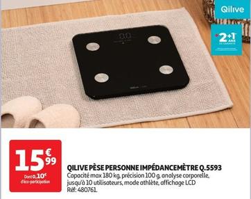 Impedancemetere - Qilive Pese Personne  offre à 15,99€ sur Auchan Hypermarché