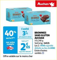 Auchan - Brownies Sans Gluten offre à 2,05€ sur Auchan Hypermarché