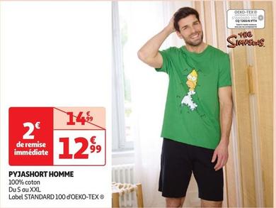Pyjashort Homme offre à 12,99€ sur Auchan Hypermarché