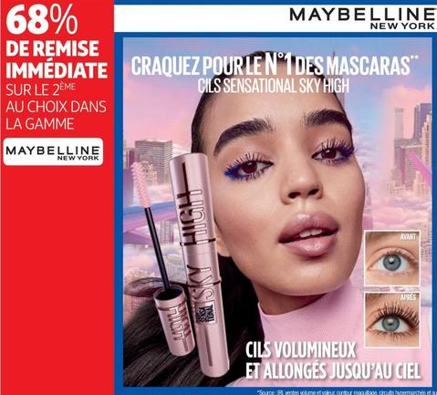 Maybelline - La Gamme offre sur Auchan Hypermarché