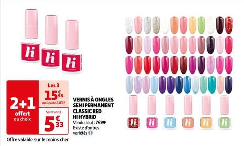 Hi Hybrid - Vernis À Ongles Semi Permanent Classic Red offre à 5,33€ sur Auchan Hypermarché