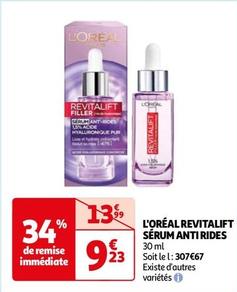 L'oréal - Revitalift Sérum Anti Rides offre à 9,23€ sur Auchan Hypermarché
