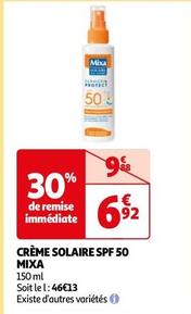Mixa Crème Solaire Spf 50 offre à 6,92€ sur Auchan Hypermarché