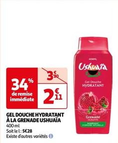 Ushuaïa - Gel Douche Hydratant À La Grenade offre à 2,11€ sur Auchan Hypermarché