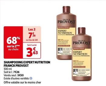 Franck Provost - Shampooing Expert Nutrition offre à 3,63€ sur Auchan Hypermarché