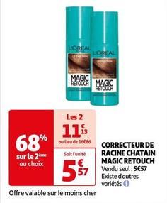 L'oréal - Correcteur De Racine Chatain Magic Retouch offre à 5,57€ sur Auchan Hypermarché