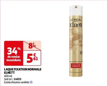 L'oréal - Laque Fixation Normale Elnett offre à 5,61€ sur Auchan Hypermarché