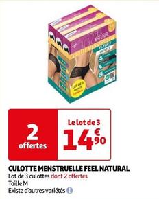 Feel Natural - Culotte Menstruelle offre à 14,9€ sur Auchan Hypermarché