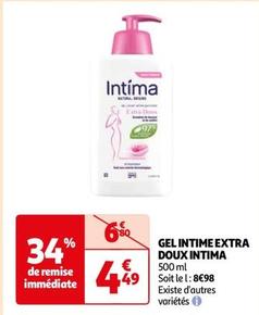 Intima - Gel Intime Extra Doux offre à 4,49€ sur Auchan Hypermarché