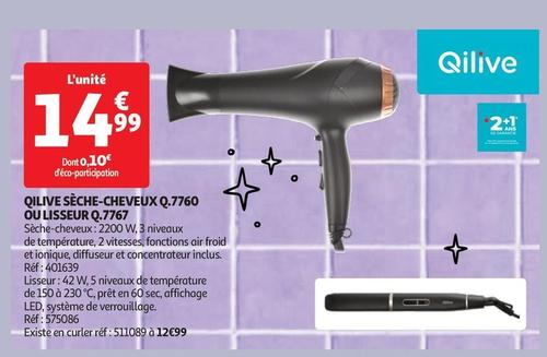 Qilive - Sèche-Cheveux Q.7760 Ou Lisseur Q.7767 offre à 14,99€ sur Auchan Hypermarché