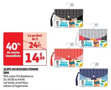 Dim - Slips Ou Boxers Femme offre à 14,99€ sur Auchan Hypermarché