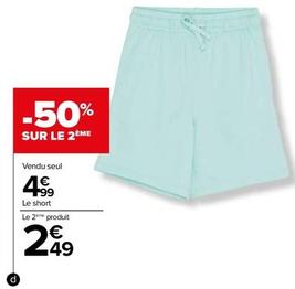 Short Enfant offre à 4,99€ sur Carrefour